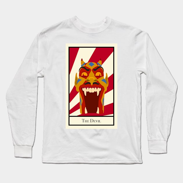 The Devil - The Circus Tarot Long Sleeve T-Shirt by Jakmalone